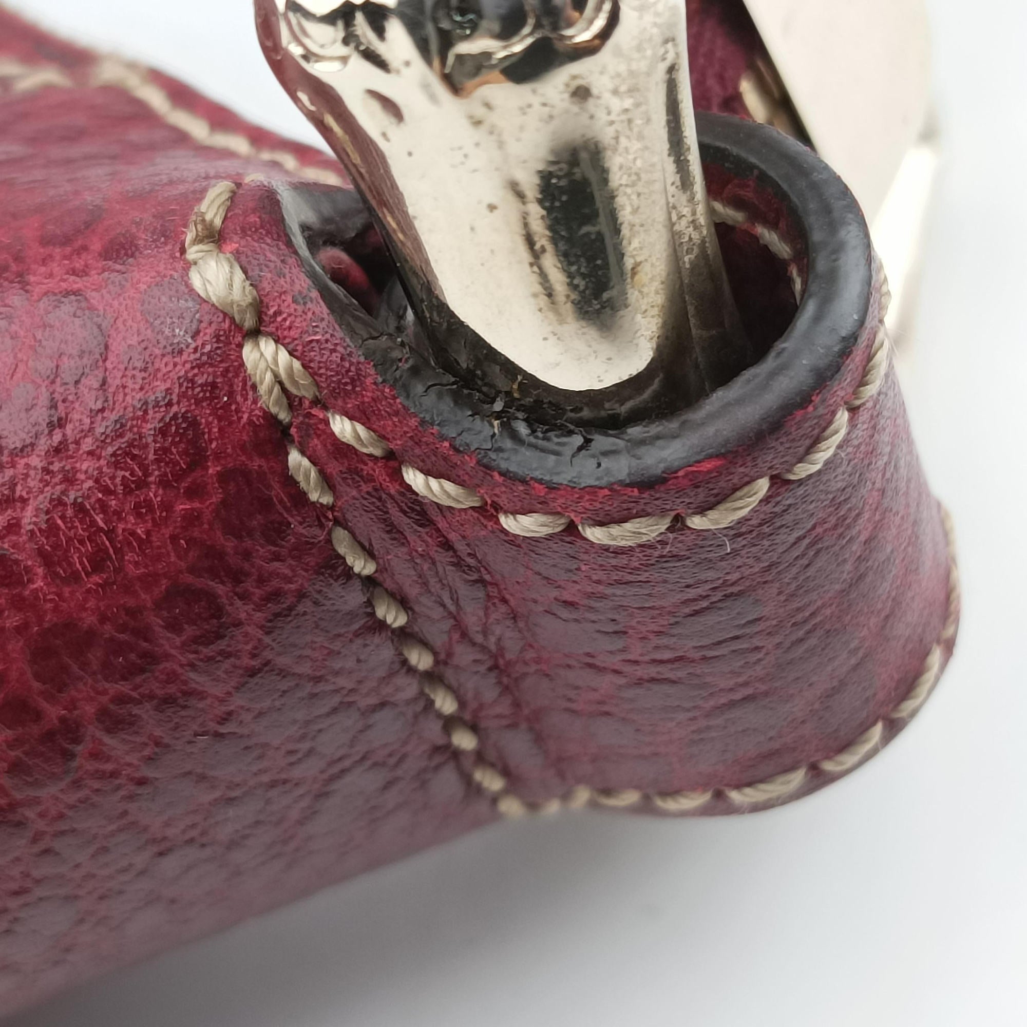 Bamboo Ring Hobo Bordeaux Leather 211519 D6916675バンブーリングホーボー ボルドー レザー 211519 D6916675