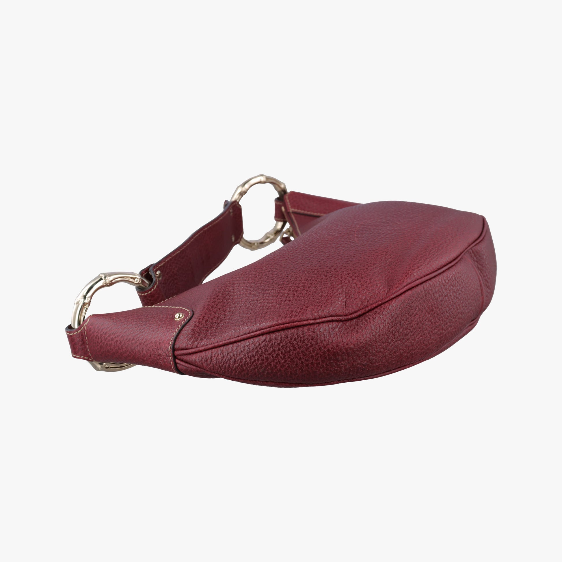 Bamboo Ring Hobo Bordeaux Leather 211519 D6916675バンブーリングホーボー ボルドー レザー 211519 D6916675