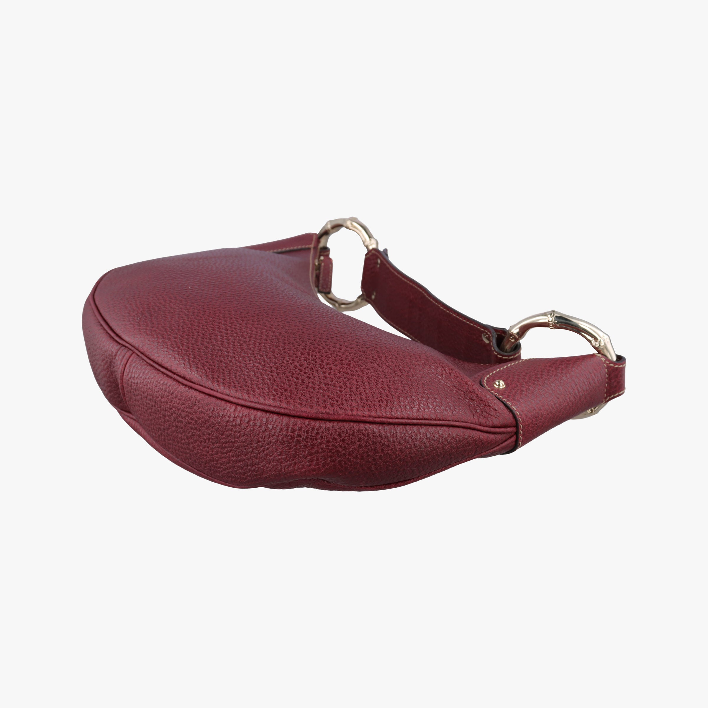 Bamboo Ring Hobo Bordeaux Leather 211519 D6916675バンブーリングホーボー ボルドー レザー 211519 D6916675