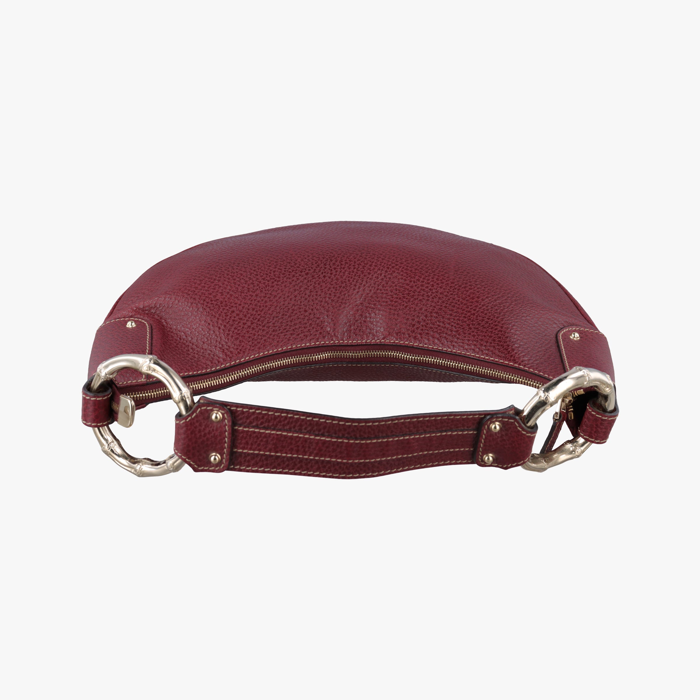 Bamboo Ring Hobo Bordeaux Leather 211519 D6916675バンブーリングホーボー ボルドー レザー 211519 D6916675