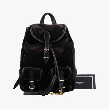 Festival Fringe Backpack Black velour 421943 GNR421943.0416フェスティバル フリンジ バックパック ブラック ベロア 421943 GNR421943.0416
