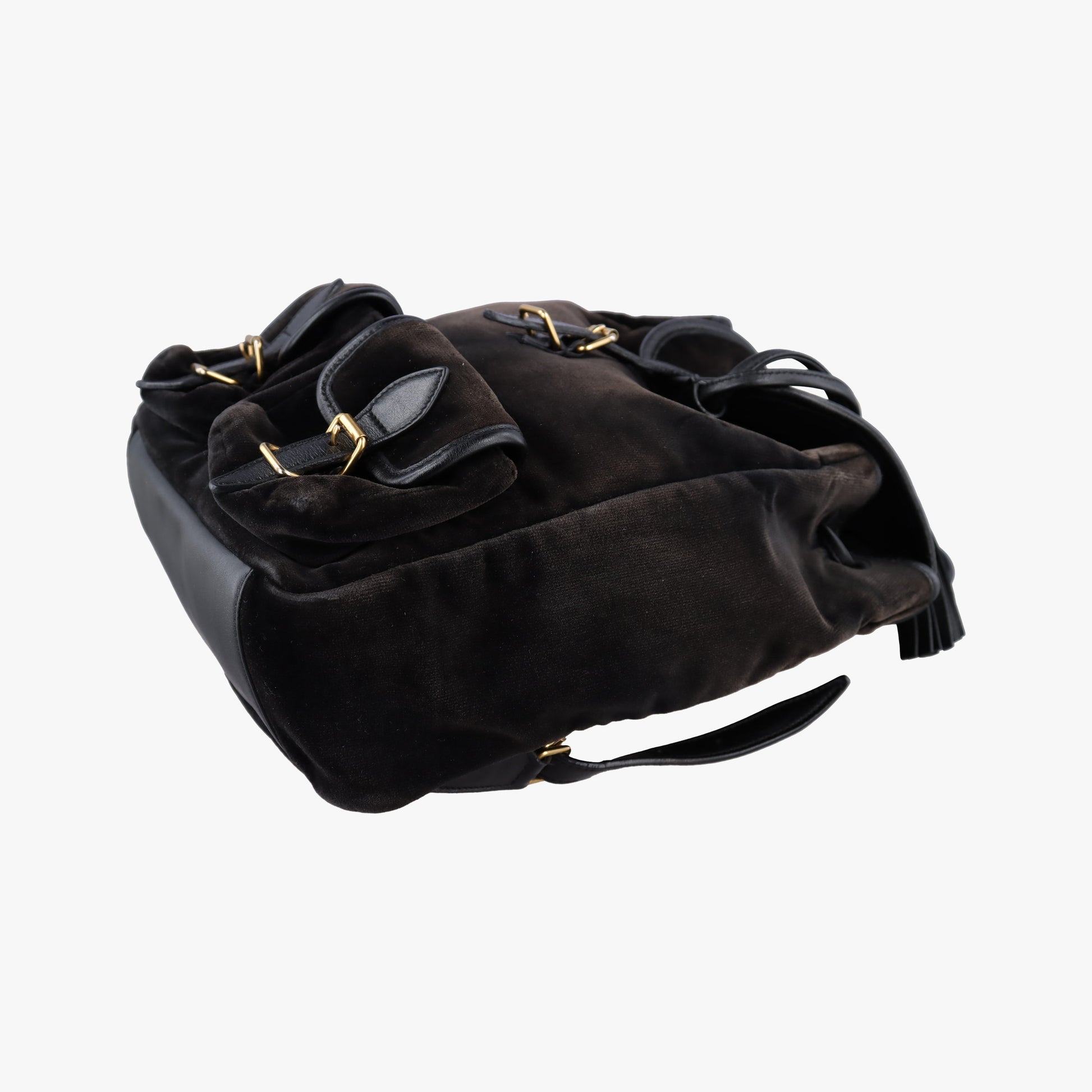 Festival Fringe Backpack Black velour 421943 GNR421943.0416フェスティバル フリンジ バックパック ブラック ベロア 421943 GNR421943.0416