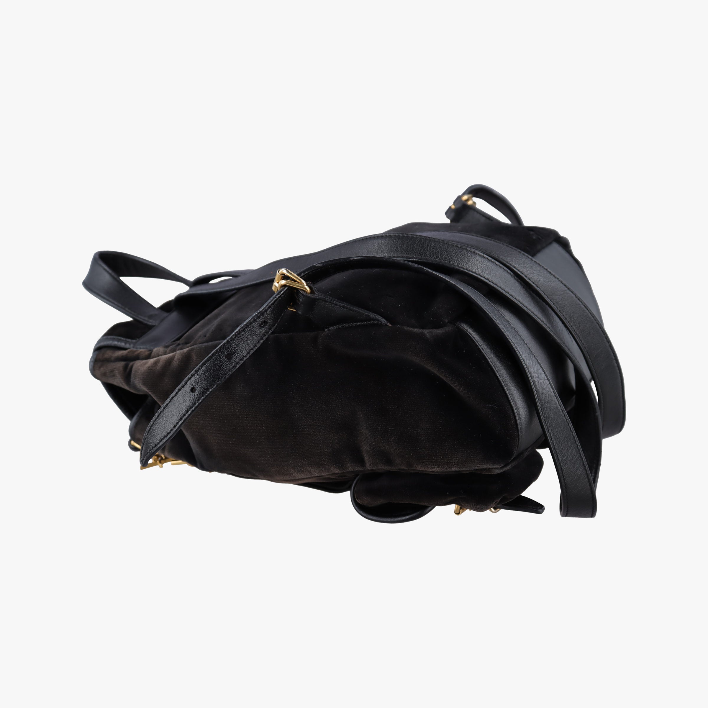 Festival Fringe Backpack Black velour 421943 GNR421943.0416フェスティバル フリンジ バックパック ブラック ベロア 421943 GNR421943.0416