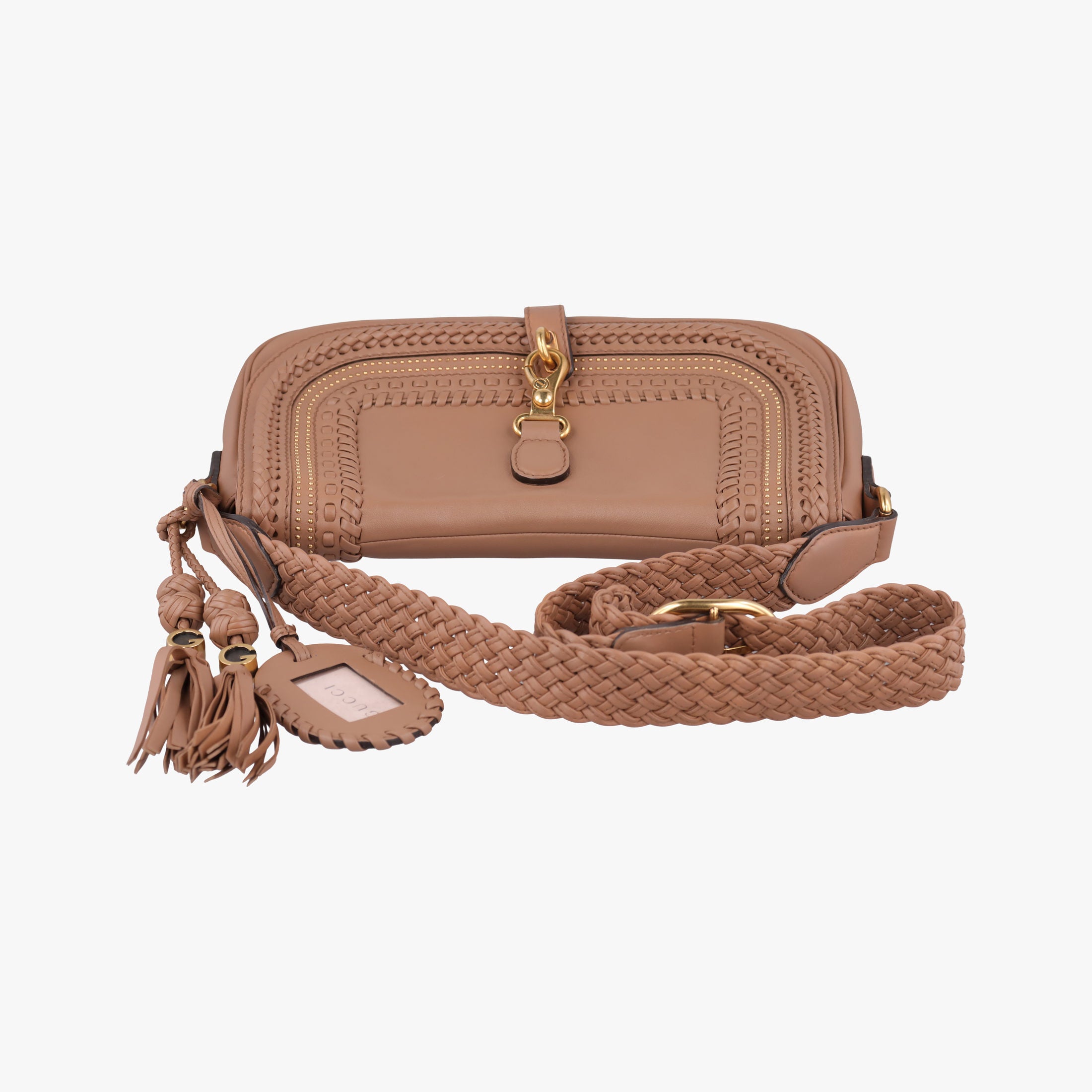 Tassel Handmade Medium Flap Camel Leather 263954 F8800330タッセルハンドメイドミディアムフラップ キャメル レザー 263954 F8800330