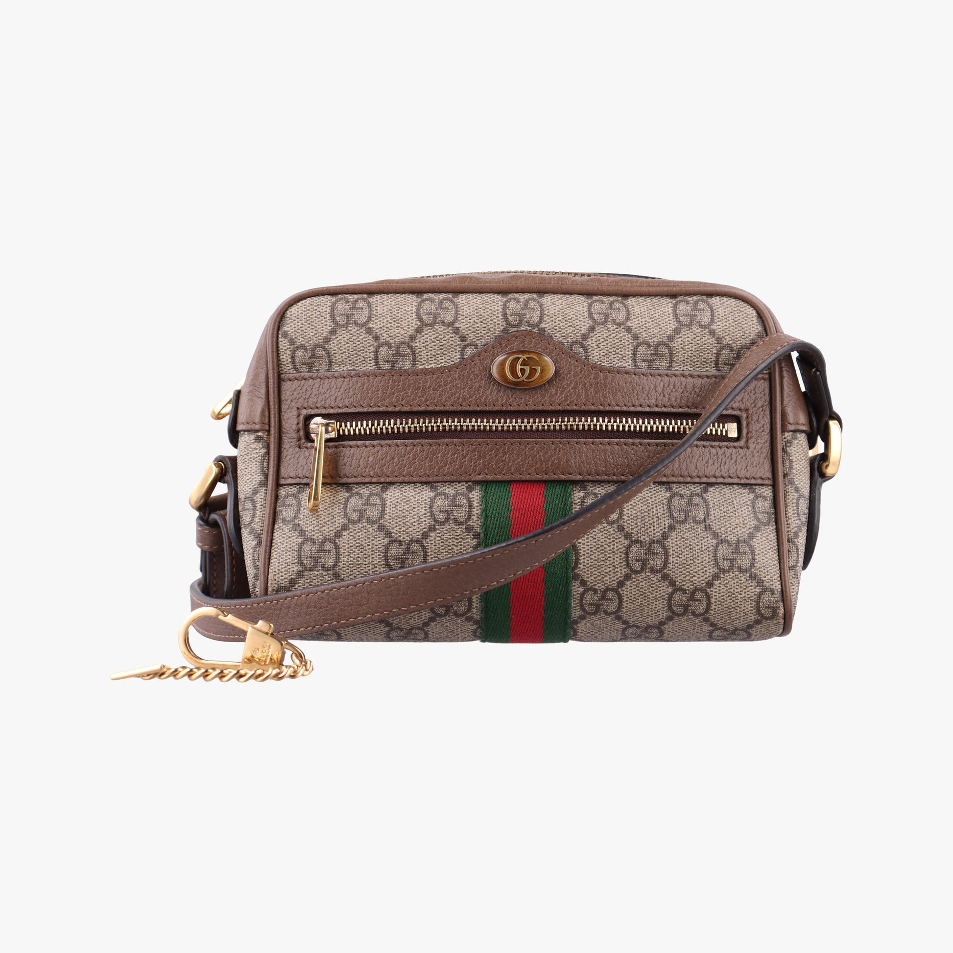 OPHIDIA Beige x Brown PVC coated canvas×leather 517350 オフィディア ベージュ x ブラウン PVCコーティングキャンバス×レザー 517350 
