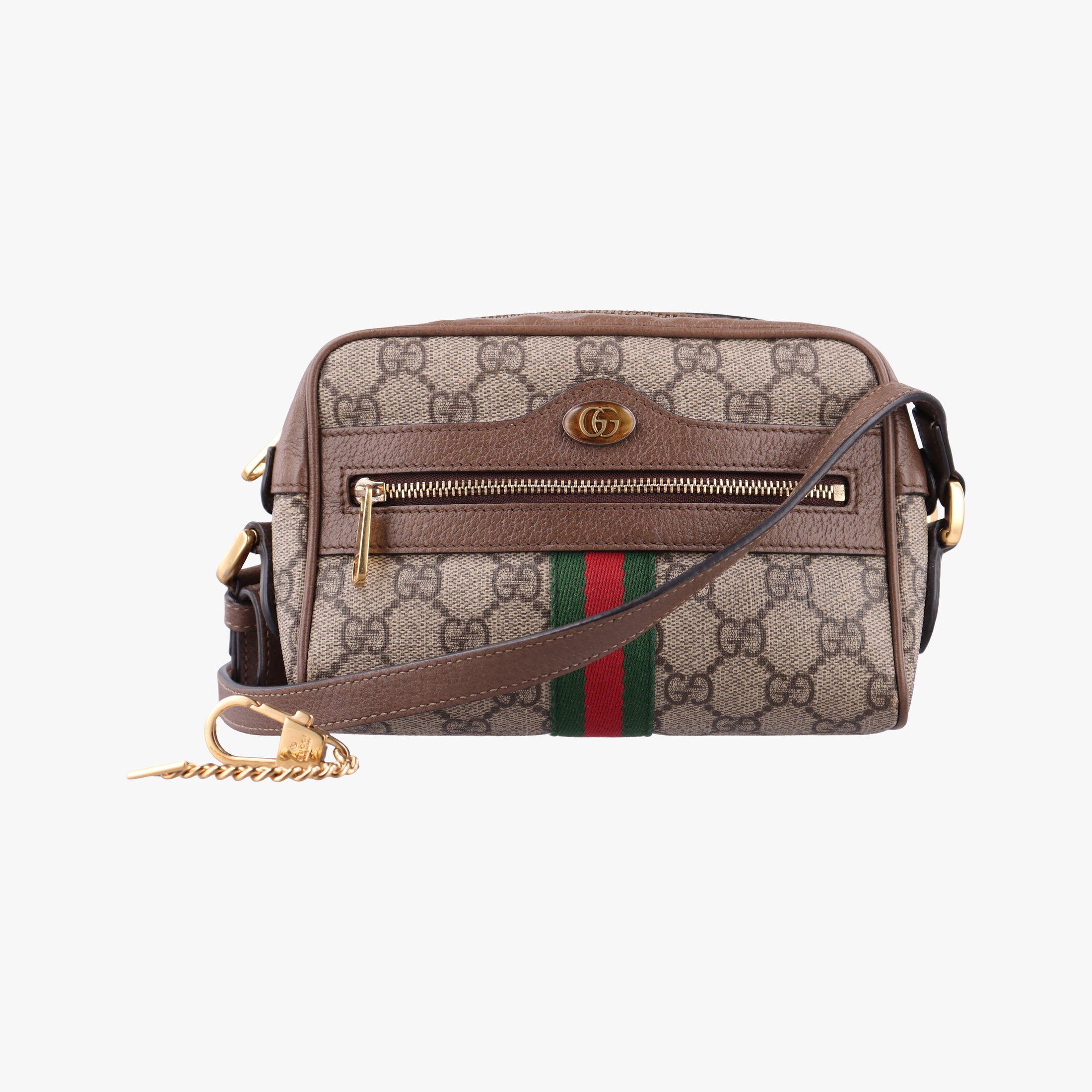 OPHIDIA Beige x Brown PVC coated canvas×leather 517350 オフィディア ベージュ x ブラウン PVCコーティングキャンバス×レザー 517350 