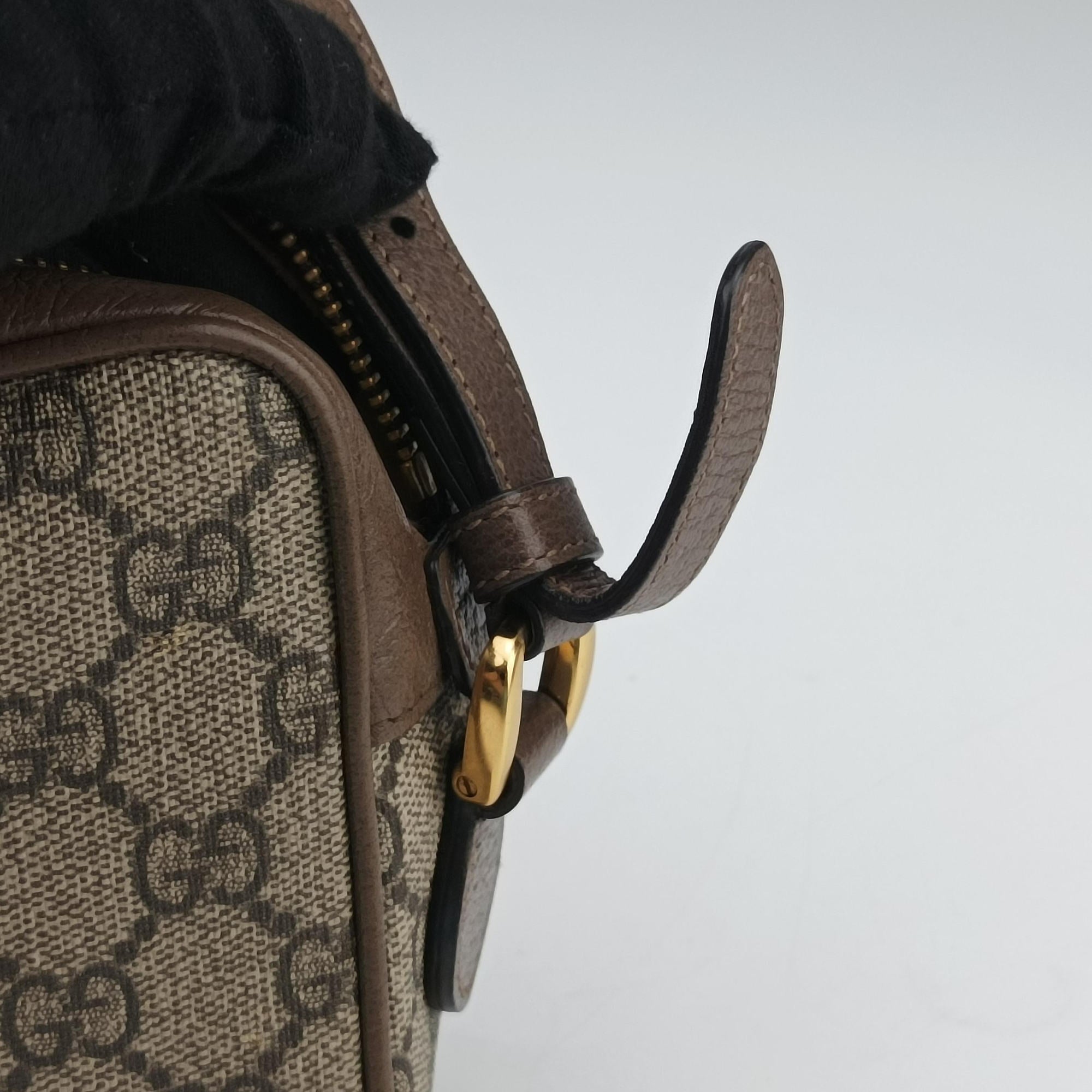 OPHIDIA Beige x Brown PVC coated canvas×leather 517350 オフィディア ベージュ x ブラウン PVCコーティングキャンバス×レザー 517350 