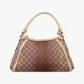 Guccissima Beige x Brown canvas×Leather 282298 G011136749グッチシマ ベージュ×ブラウン キャンバス×レザー 282298 G011136749