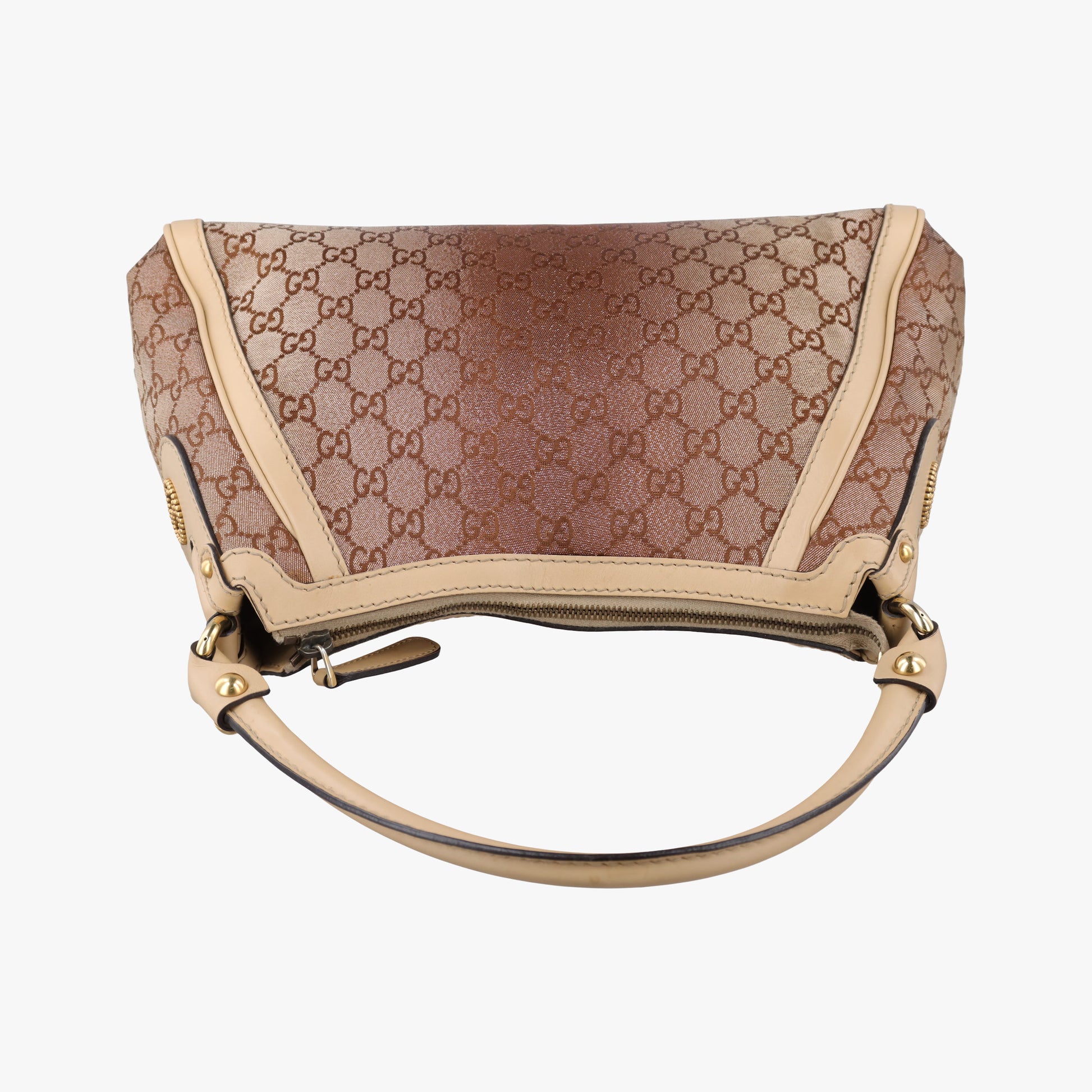 Guccissima Beige x Brown canvas×Leather 282298 G011136749グッチシマ ベージュ×ブラウン キャンバス×レザー 282298 G011136749