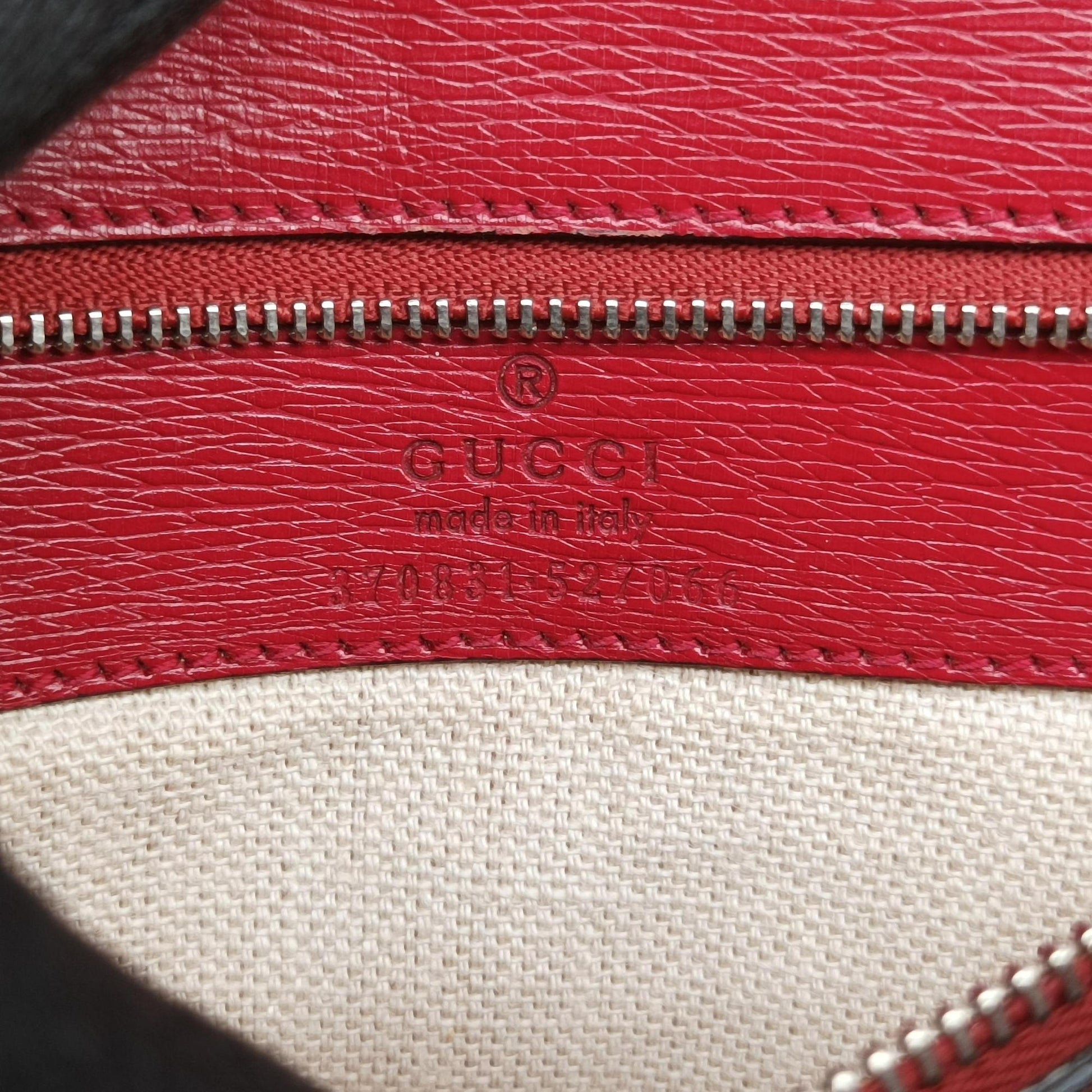 Bamboo Daily red×Multicolour Leather 370831 A018750289バンブーデイリー レッド×マルチ レザー 370831 A018750289