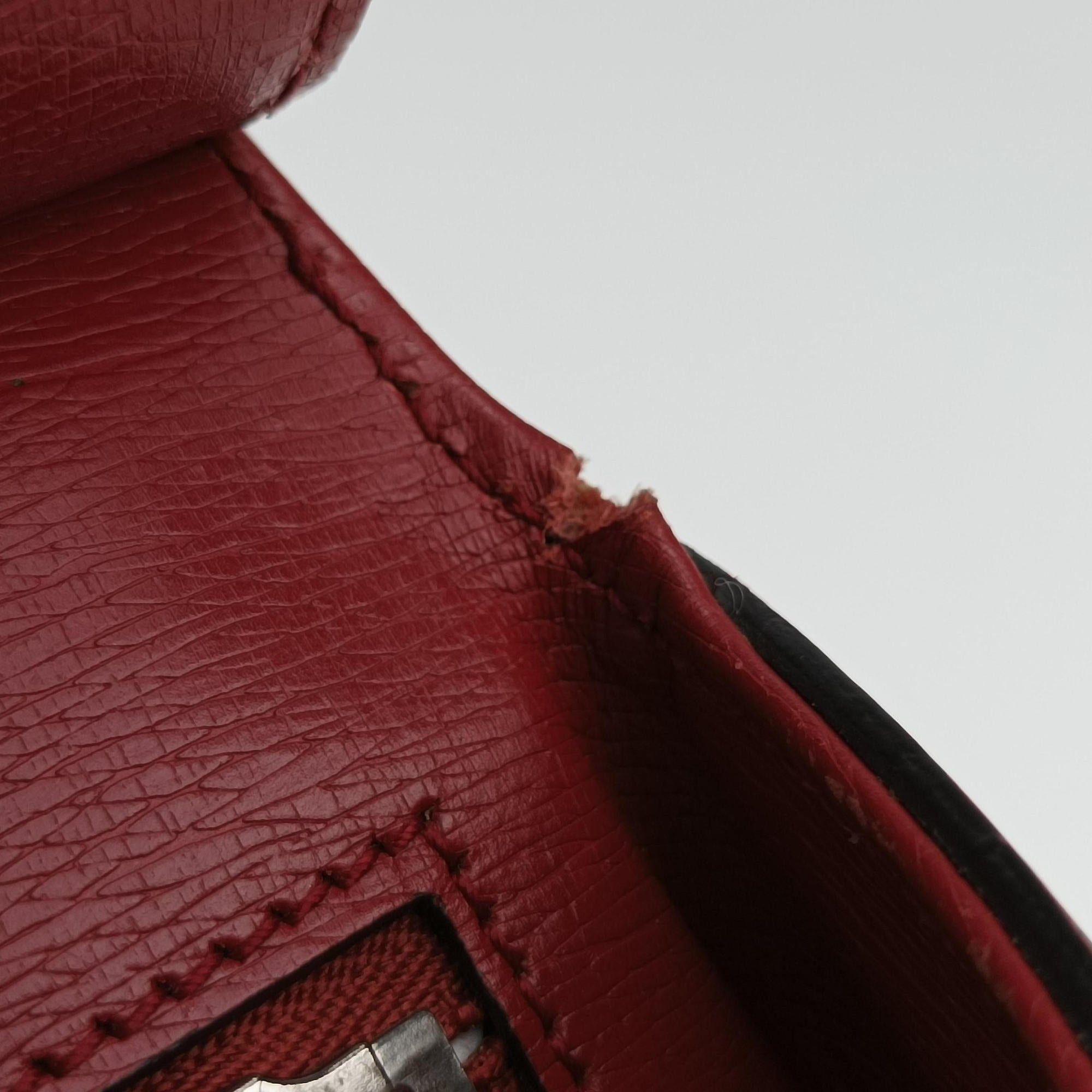 Bamboo Daily red×Multicolour Leather 370831 A018750289バンブーデイリー レッド×マルチ レザー 370831 A018750289