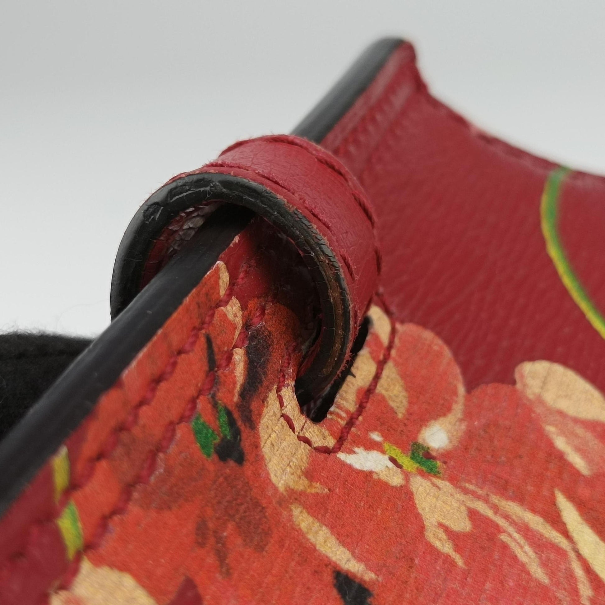 Bamboo Daily red×Multicolour Leather 370831 A018750289バンブーデイリー レッド×マルチ レザー 370831 A018750289