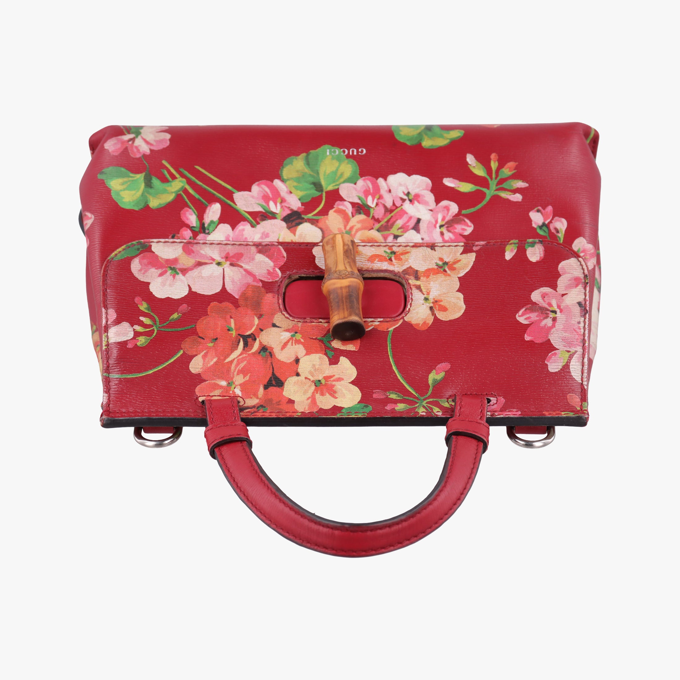 Bamboo Daily red×Multicolour Leather 370831 A018750289バンブーデイリー レッド×マルチ レザー 370831 A018750289
