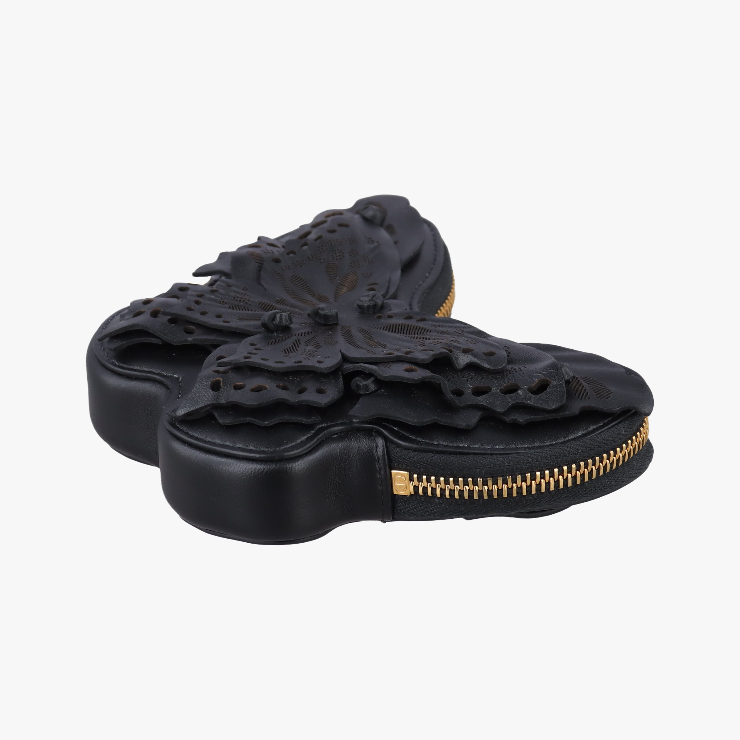 30 Montaigne Removable Black Lambskin 43-MA-121330 モンテーニュ バタフライ ブラック ラムスキン 43-MA-1213