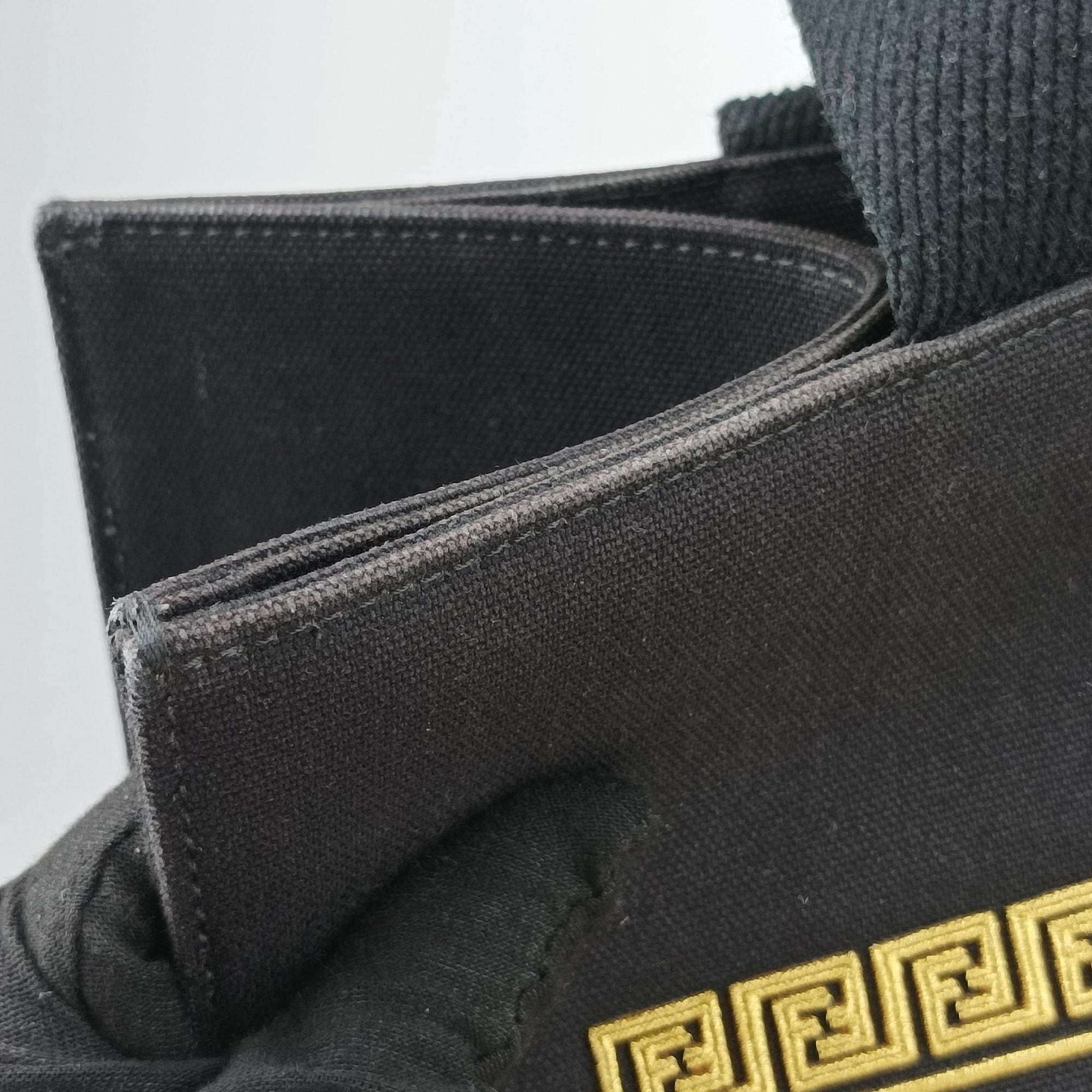 Fendace La Medusa Black×yellow canvas 8BH395 8BH395-AJIA-228-3262サンシャイン ブラック×イエロー キャンバス 8BH395 8BH395-AJIA-228-3262