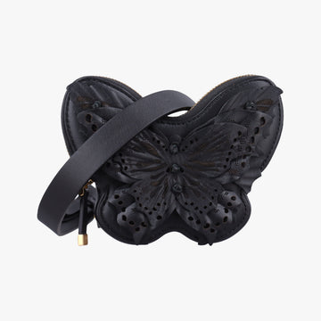 30 Montaigne Removable Black Lambskin 43-MA-121330 モンテーニュ バタフライ ブラック ラムスキン 43-MA-1213