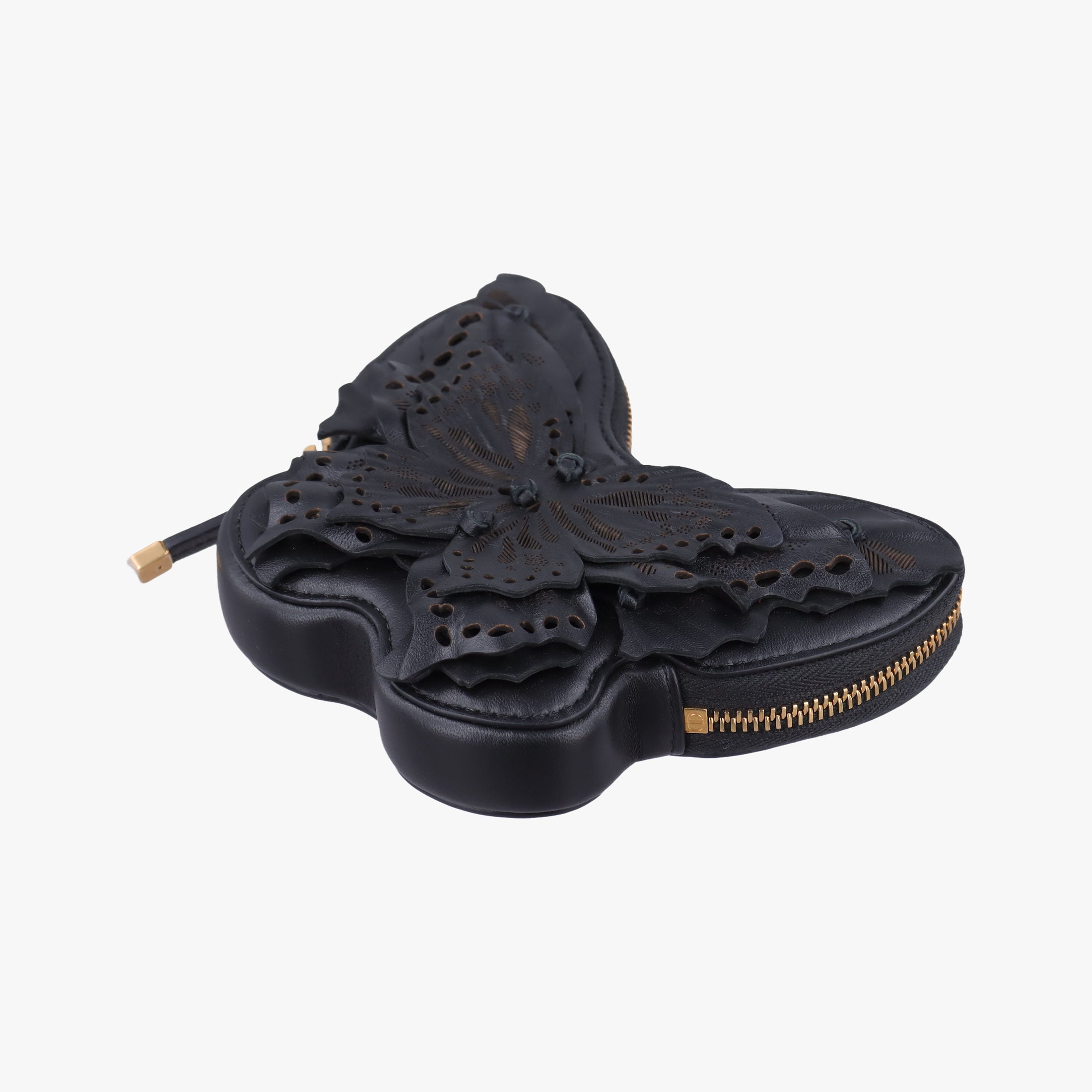 30 Montaigne Removable Black Lambskin 43-MA-121330 モンテーニュ バタフライ ブラック ラムスキン 43-MA-1213