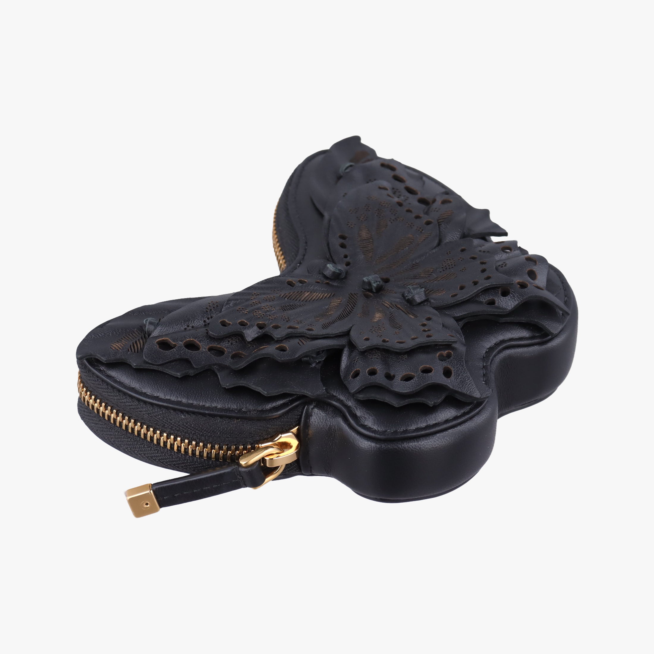 30 Montaigne Removable Black Lambskin 43-MA-121330 モンテーニュ バタフライ ブラック ラムスキン 43-MA-1213