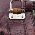 Medium Bamboo Burgundy Leather 232959 B6782858ミディアム バンブー ワインレッド レザー 232959 B6782858