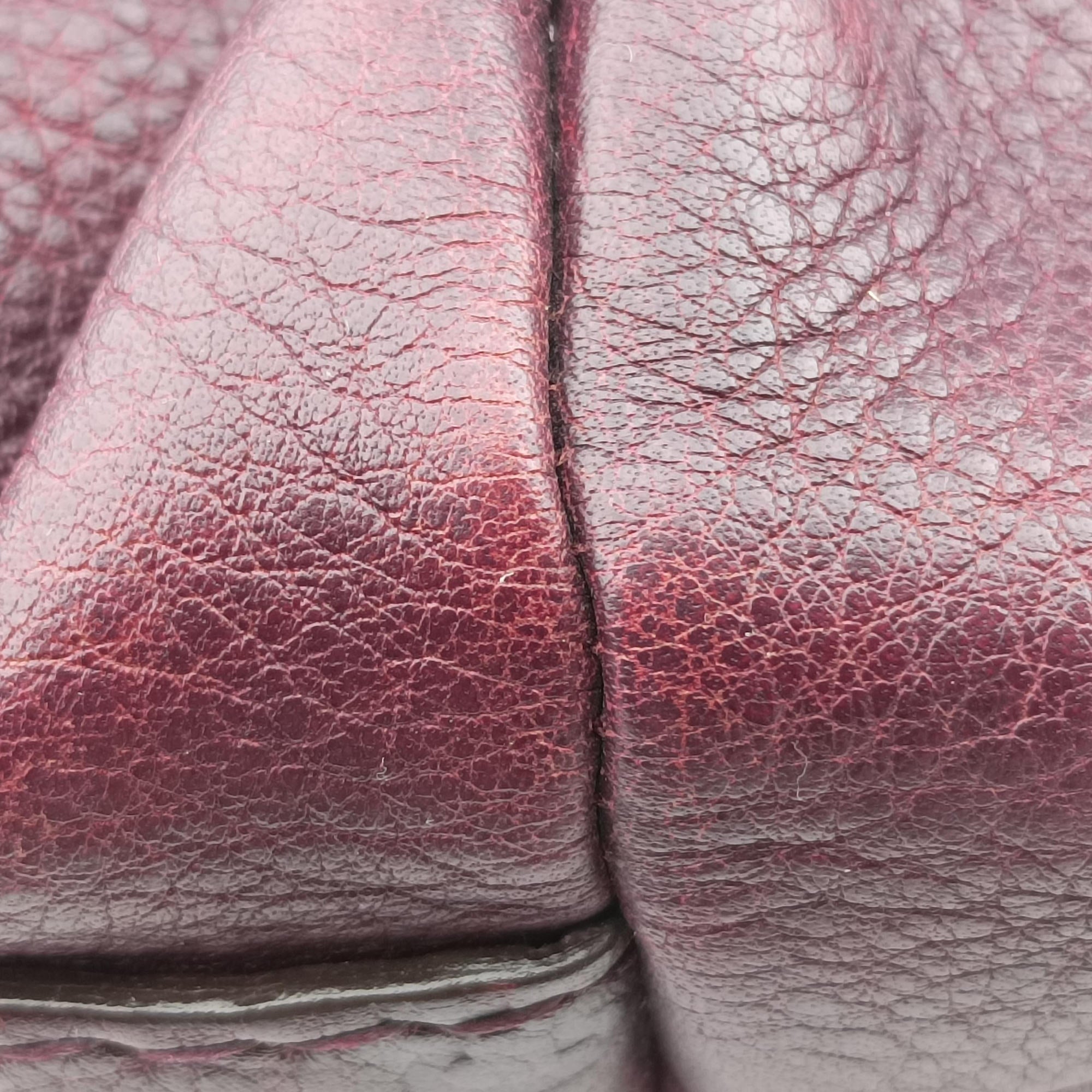 Medium Bamboo Burgundy Leather 232959 B6782858ミディアム バンブー ワインレッド レザー 232959 B6782858