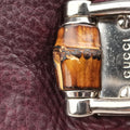 Medium Bamboo Burgundy Leather 232959 B6782858ミディアム バンブー ワインレッド レザー 232959 B6782858