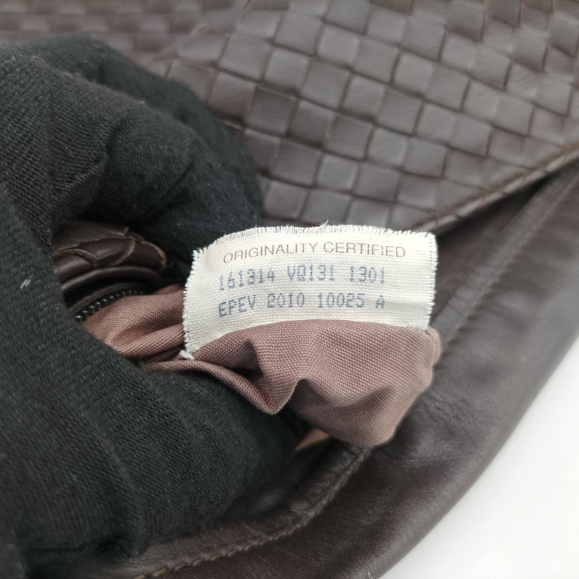 Intrecciato Brown lambskin 161314 VQ131 1301 EPEV 2010 10025 Aイントレチャート ブラウン ラムスキン 161314 VQ131 1301 EPEV 2010 10025 A