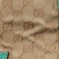 GG Canvas Tote Beige × Green canvas×leather 113017 GGキャンバス トート ベージュ x グリーン キャンバス×レザー 113017 