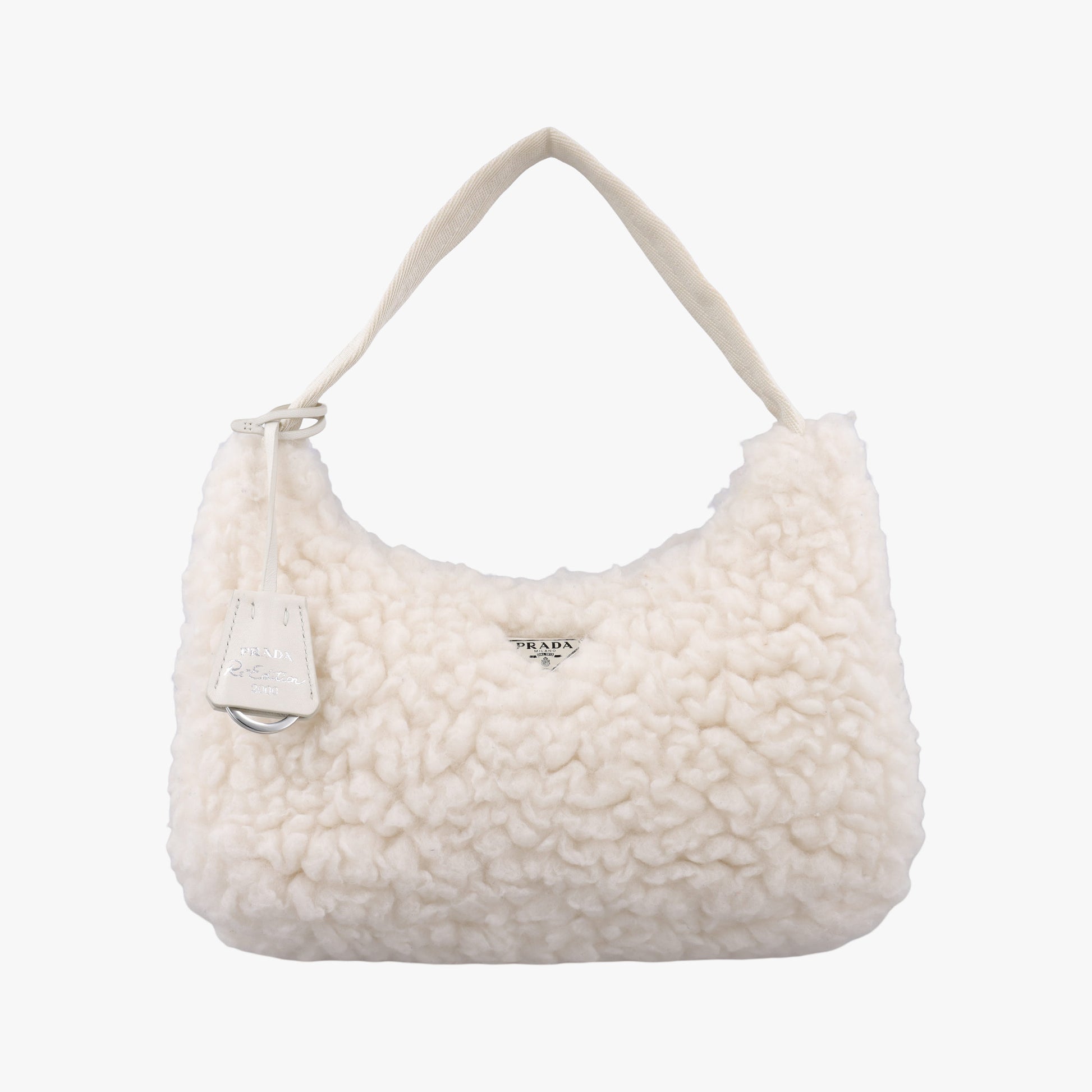 Re-Edition 2000 White Sheep Fur × Nylon Trims 1NE515 31/A3リエディション 2000 ホワイト シープファー × テスート 1NE515 31/A3