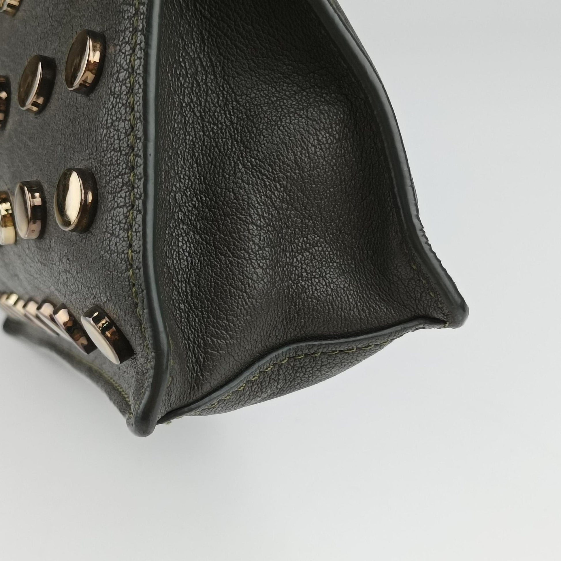 Studded Medusa Green Leather スタッズ メデューサ グリーン レザー 