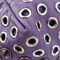 Grommet Mini Jewel Embellished Drawstring Bucket Purple lambskin 197/Bグロメットミニ ジュエルエンベリッシュド ドローストリング バケット パープル ラムスキン 197/B