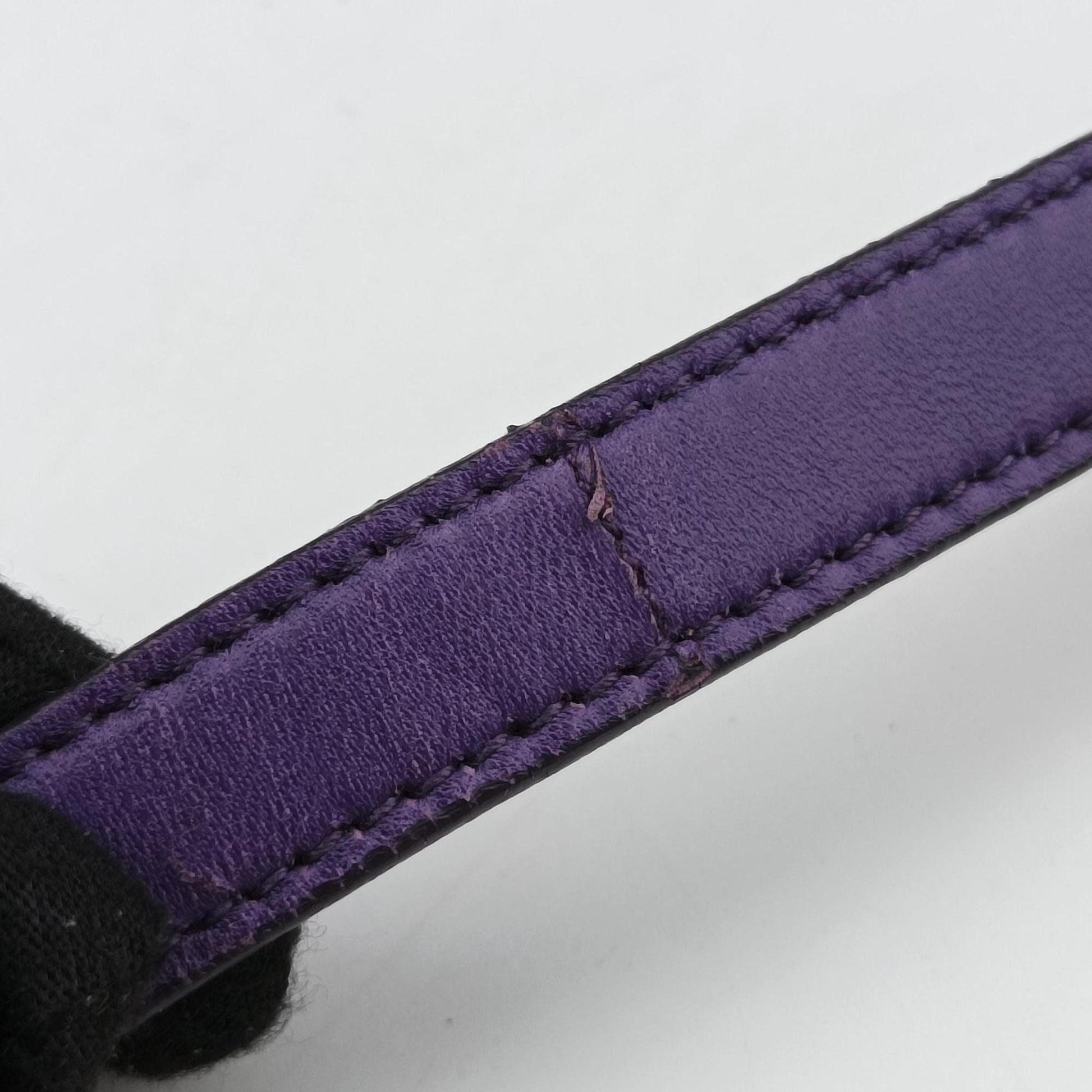 Grommet Mini Jewel Embellished Drawstring Bucket Purple lambskin 197/Bグロメットミニ ジュエルエンベリッシュド ドローストリング バケット パープル ラムスキン 197/B