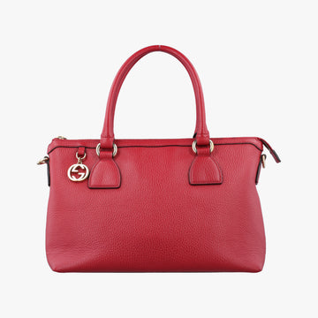 interlocking G Charmy Red Leather 449659 C021408488インターロッキングG チャーム アウトレット レッド レザー 449659 C021408488