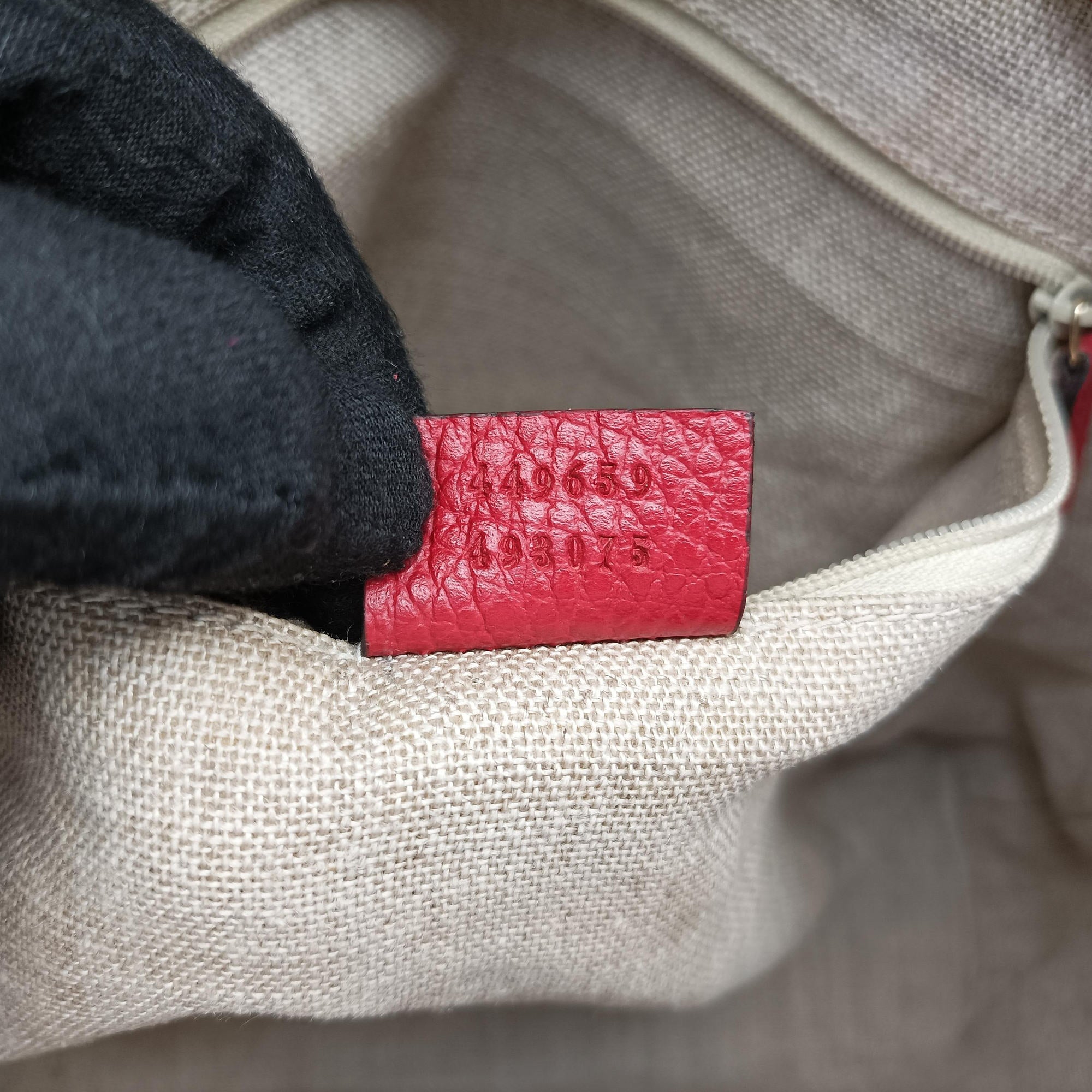 interlocking G Charmy Red Leather 449659 C021408488インターロッキングG チャーム アウトレット レッド レザー 449659 C021408488