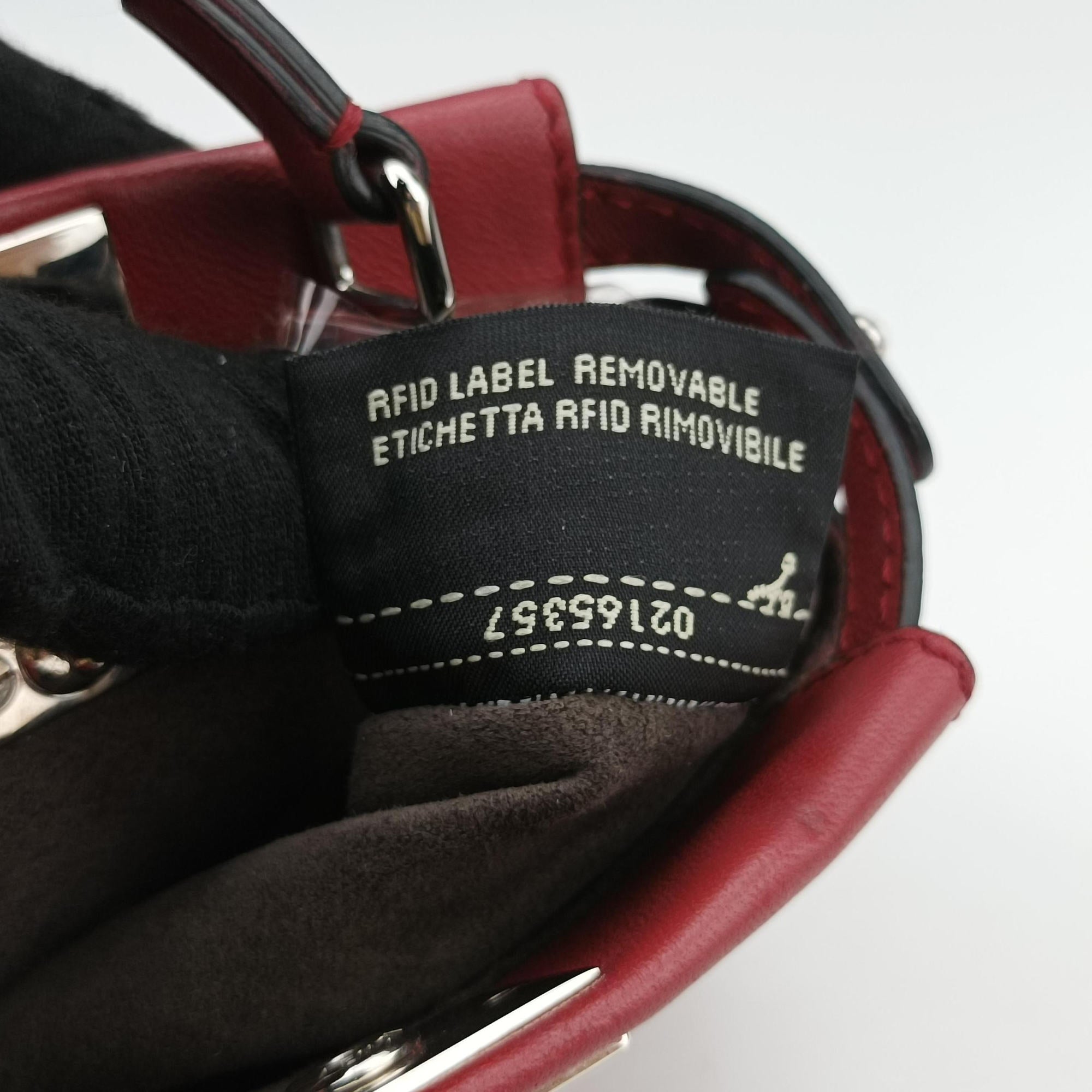 Micro Peekaboo Red×multi lambskin 8M0355 8M0355-87M-169-3355マイクロピーカブー レッド×マルチ ラムスキン 8M0355 8M0355-87M-169-3355
