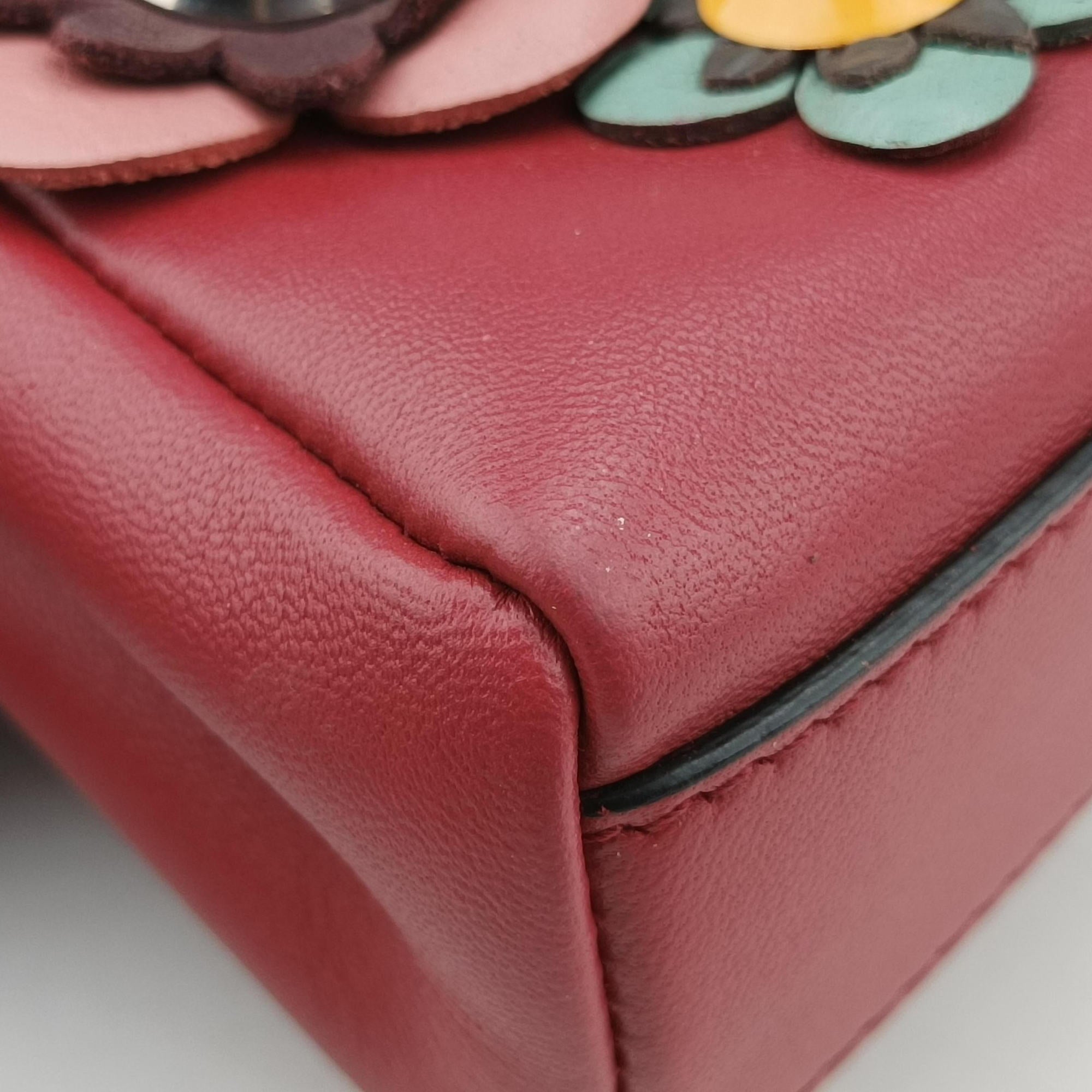 Micro Peekaboo Red×multi lambskin 8M0355 8M0355-87M-169-3355マイクロピーカブー レッド×マルチ ラムスキン 8M0355 8M0355-87M-169-3355