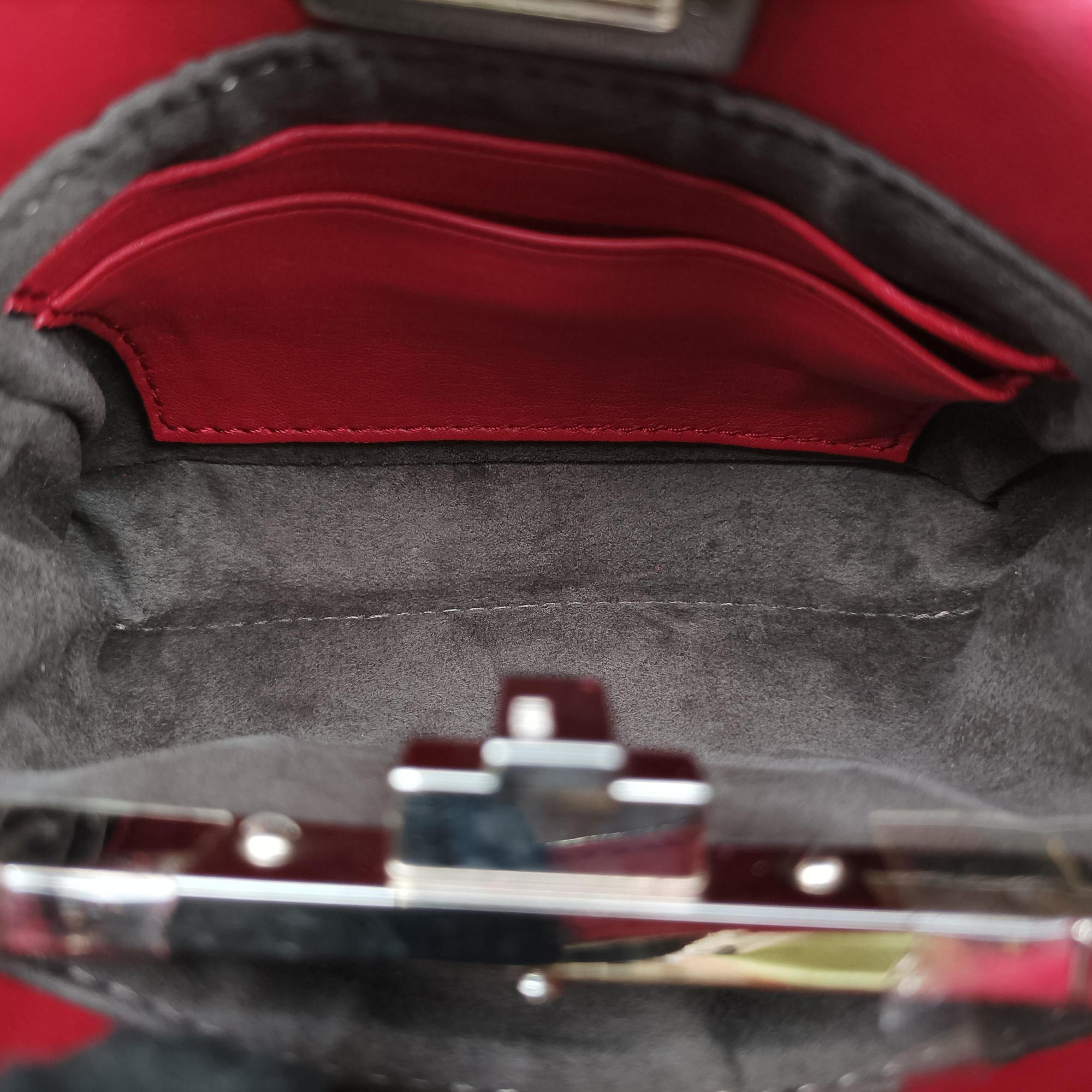 Micro Peekaboo Red×multi lambskin 8M0355 8M0355-87M-169-3355マイクロピーカブー レッド×マルチ ラムスキン 8M0355 8M0355-87M-169-3355