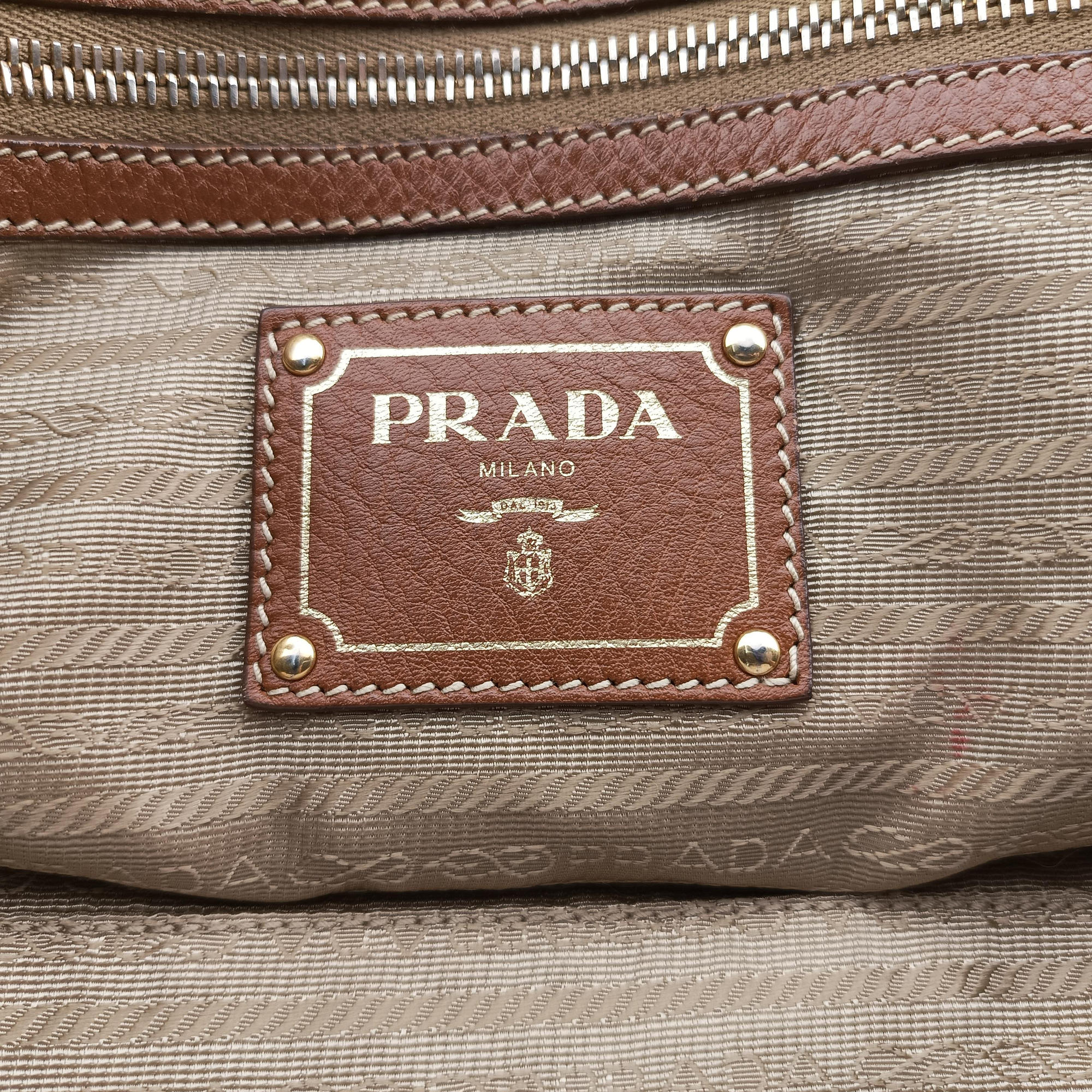 Logo Jacquard Blue × Brown Canvas × Leather BR4253 14ロゴジャガード ブルー × ブラウン キャンバス × レザー BR4253 14