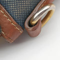 Logo Jacquard Blue × Brown Canvas × Leather BR4253 14ロゴジャガード ブルー × ブラウン キャンバス × レザー BR4253 14