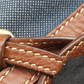 Logo Jacquard Blue × Brown Canvas × Leather BR4253 14ロゴジャガード ブルー × ブラウン キャンバス × レザー BR4253 14