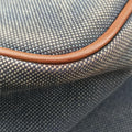 Logo Jacquard Blue × Brown Canvas × Leather BR4253 14ロゴジャガード ブルー × ブラウン キャンバス × レザー BR4253 14