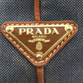 Logo Jacquard Blue × Brown Canvas × Leather BR4253 14ロゴジャガード ブルー × ブラウン キャンバス × レザー BR4253 14