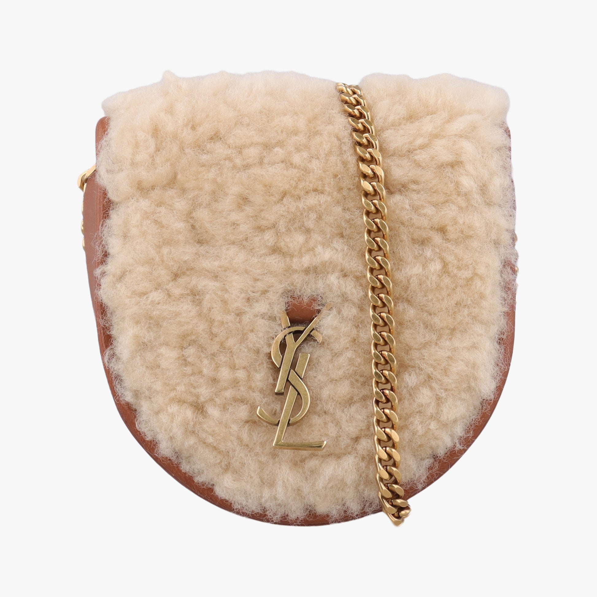 Le K Baby Satchel Brown Shearling x Leather 657818 GLB657818.0621ル K ベビーサッチェル ブラウン シアリング×レザー 657818 GLB657818.0621