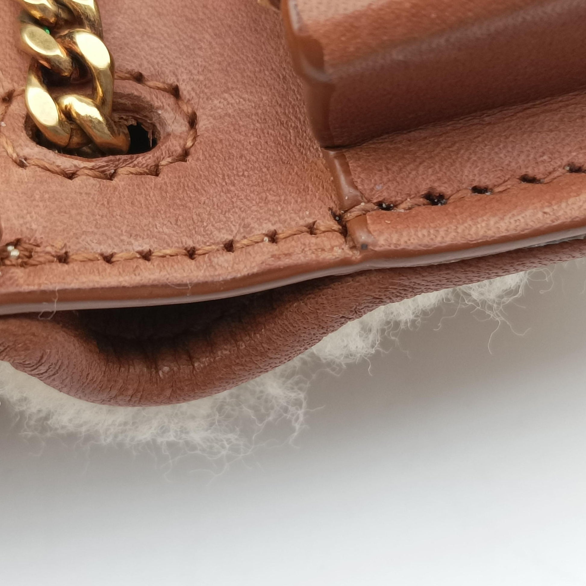 Le K Baby Satchel Brown Shearling x Leather 657818 GLB657818.0621ル K ベビーサッチェル ブラウン シアリング×レザー 657818 GLB657818.0621
