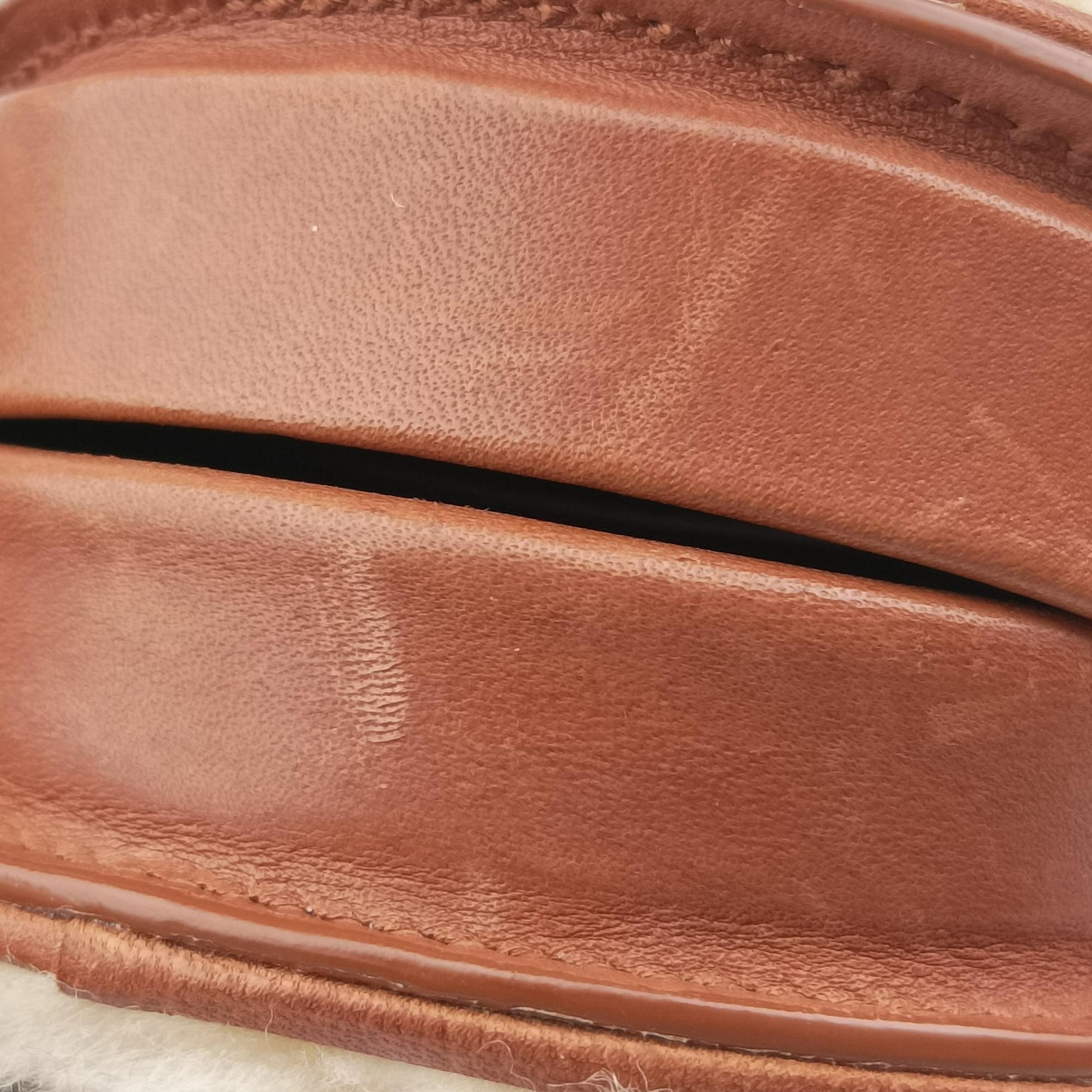 Le K Baby Satchel Brown Shearling x Leather 657818 GLB657818.0621ル K ベビーサッチェル ブラウン シアリング×レザー 657818 GLB657818.0621
