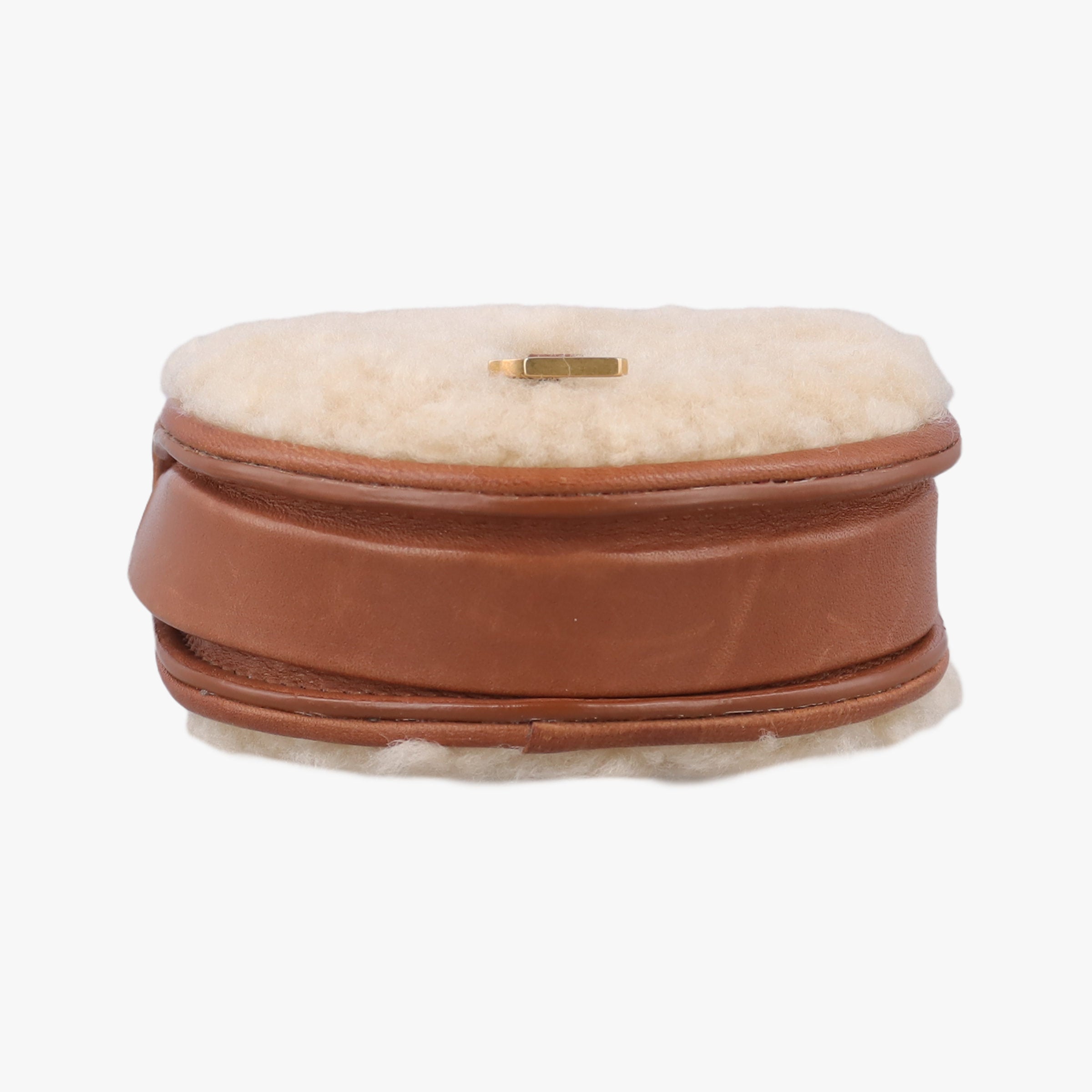 Le K Baby Satchel Brown Shearling x Leather 657818 GLB657818.0621ル K ベビーサッチェル ブラウン シアリング×レザー 657818 GLB657818.0621