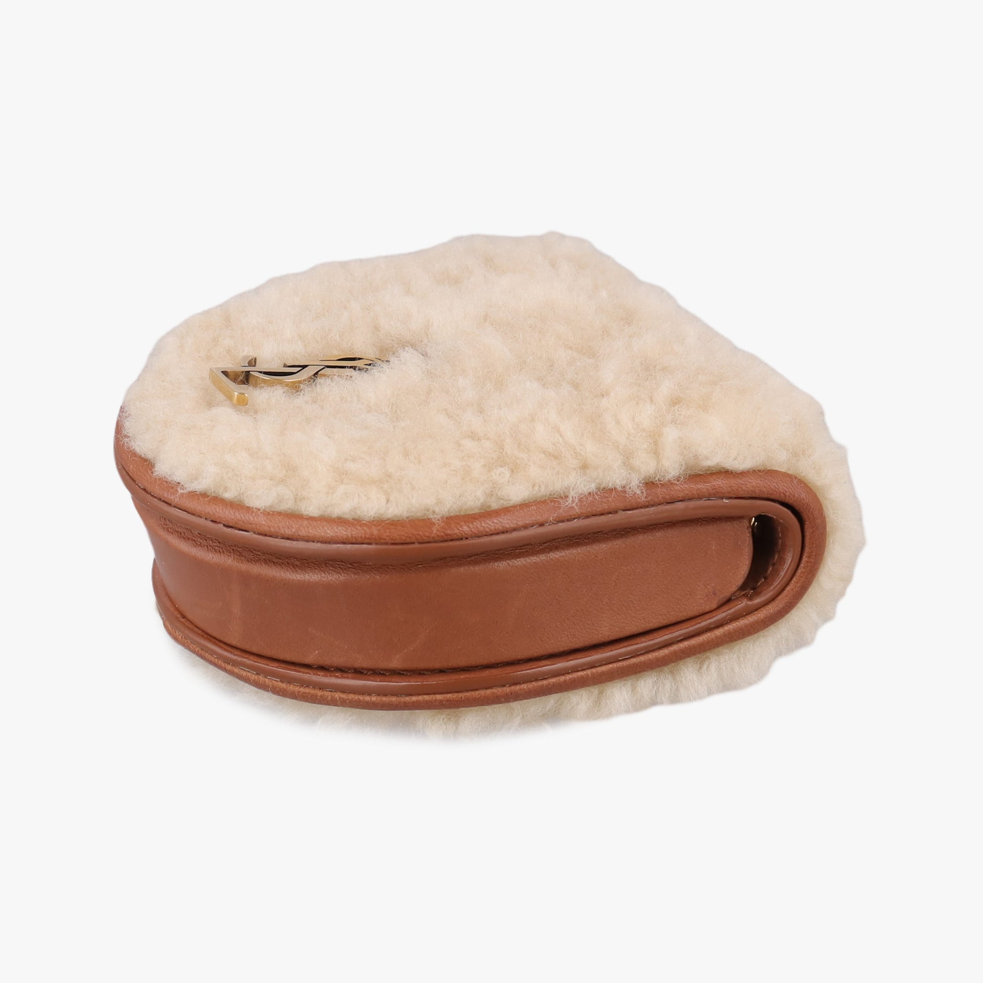 Le K Baby Satchel Brown Shearling x Leather 657818 GLB657818.0621ル K ベビーサッチェル ブラウン シアリング×レザー 657818 GLB657818.0621