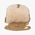 Le K Baby Satchel Brown Shearling x Leather 657818 GLB657818.0621ル K ベビーサッチェル ブラウン シアリング×レザー 657818 GLB657818.0621
