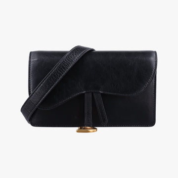 Saddle Black Leather 08-BO-1109サドルバッグ ブラック レザー 08-BO-1109