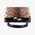 Leopard Print Black Leather× Fur 17763570レオパード 豹柄 ブラック レザー ×ファー 17763570