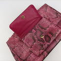 Exotic Leather Sicily Red×Black snakeskin エキゾチックレザー シシリー レッド×ブラック ヘビ革 